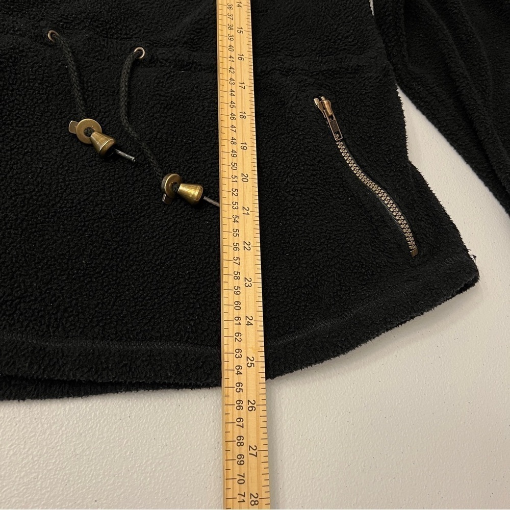 Travelsmith Fleece Pullover Women's Size Small Black Draw String Waist - Picture 10 of 10